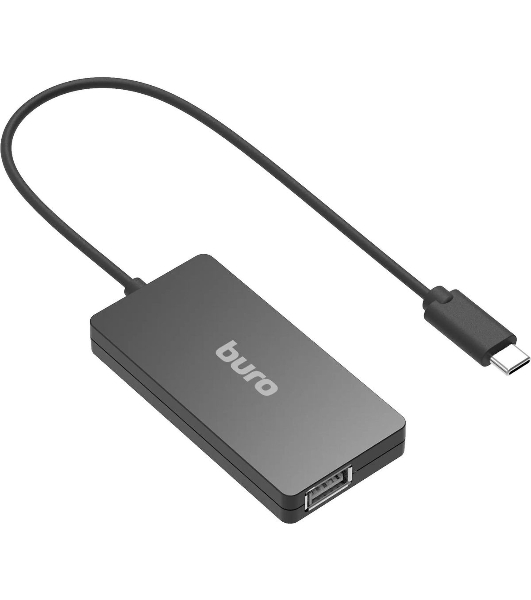 USB-концентратор Buro BPH-C-1730, USB-C, USB 2.0 4 порта, USB-C