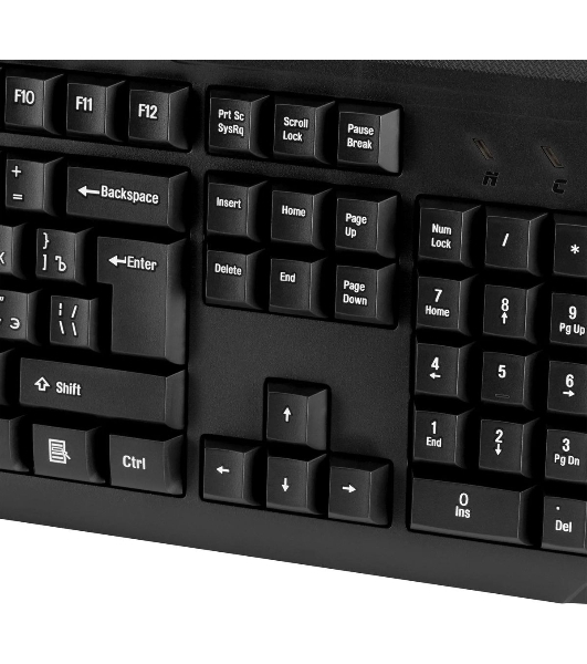 Клавиатура Oklick 170M проводная, USB Type-A, чёрный