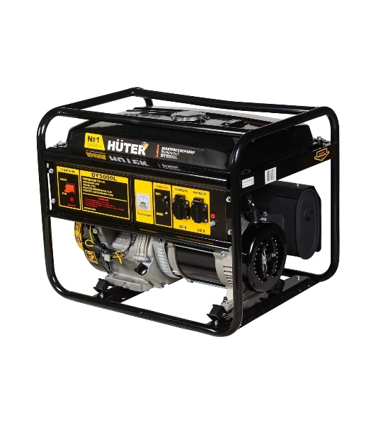 Электрогенератор бензиновый Huter DY5000L, 4.5 кВт, 70 дБ, 72 кг