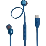 Проводные наушники JBL Tune 310C синий, внутриканальные, микрофон, фото 1