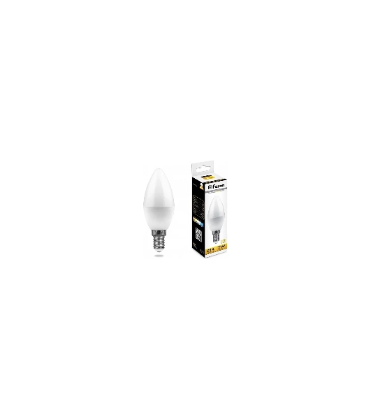 Лампа светодиодная Feron LB-97 7W 230V E14 2700K свеча