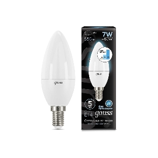 Лампа светодиодная Gauss LED Candle 7Вт E14 4100К step diммable (диммир.)