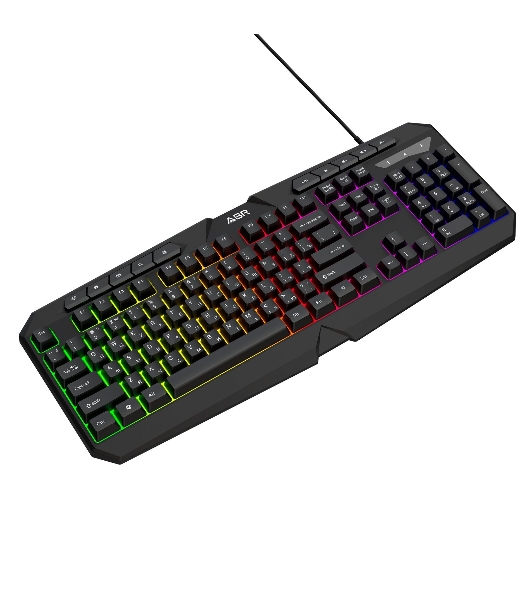 Игровой комплект из проводной клавиатуры, мыши, коврика для мыши и наушников ABR KM707+M01D10