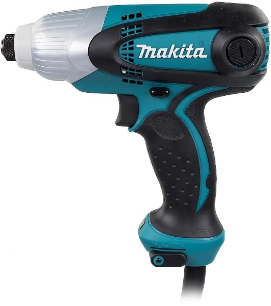 Дрель-шуруповерт Makita TD0101F, 230 Вт, 100 Нм, щеточный, ударный
