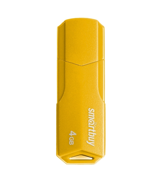 Флешка USB Smartbuy CLUE Yellow (SB4GbCLU-Y), 4Gb, USB 2.0, R/W 15/8, желтый