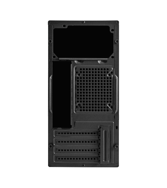 Компьютерный корпус Minitower ExeGate BAA-308M-UNS350 (mATX, БП UNS350 с вент. 12см, 2*USB, HD Audio, черный)
