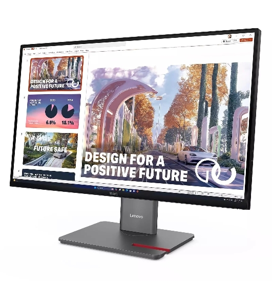 Монитор Lenovo 27' ThinkVision P27QD-40 черный IPS LED 4ms 16:9 HDMI матовая HAS Piv 1500:1 350cd 178гр/178гр 2560x1440 120Hz DP QHD USB 6.8кг