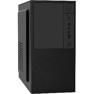Компьютерный корпус Minitower ExeGate BAA-308-UNS400 (mATX, БП UNS400 с вент. 12см, 2хUSB, HD Audio, черный)