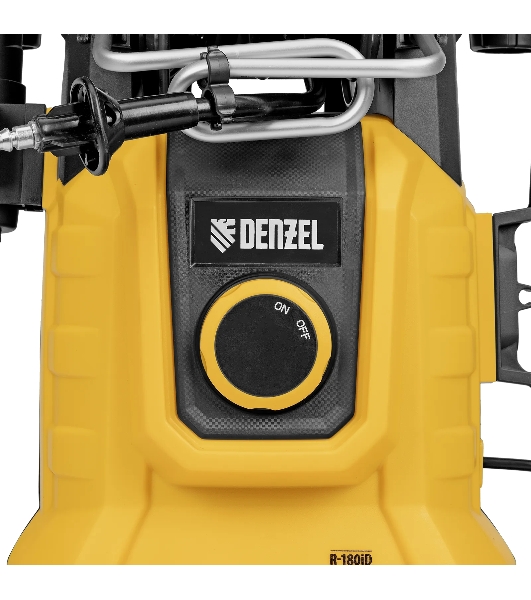 Мойка высокого давления Denzel R-180iD, 2000 Вт, 180 бар, 420 л/ч, асинх. двиг., бараб.