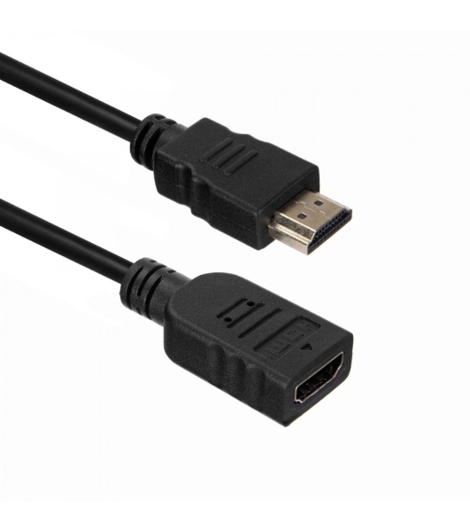 Кабель-удлинитель для HDMI ACD-DHHF1-50B HDMI 1.4, Golden Plated,19m/19f, HDMI extension, черный, 5м (74229)