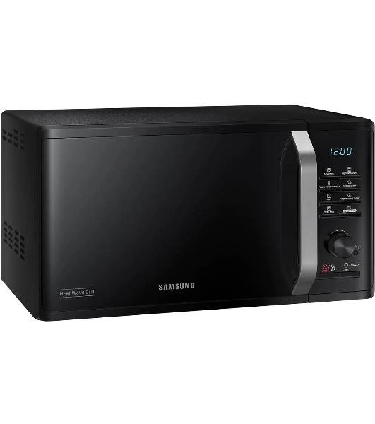 Микроволновая печь Samsung MG23K3575AK черный, 23 л, 800 Вт, переключатели - кнопки, поворотный механизм