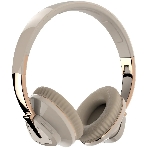 Беспроводные наушники MORE CHOICE HW33 бежевый, накладные, Bluetooth, до 6 ч, фото 1