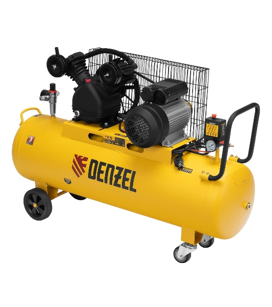 Компрессор воздушный Denzel BCV2300/100 рем. привод, 2,3 кВт, 100 л, 440 л/мин