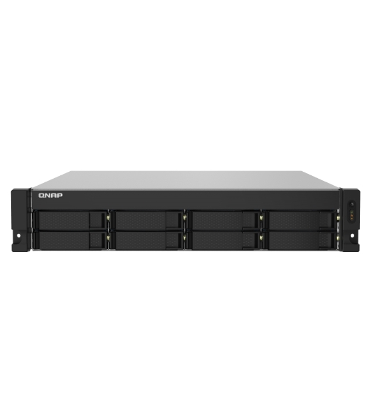 Сетевое хранилище без дисков SMB QNAP TS-832PXU-4G 8-Bay AL324 quad-core 1.7 GHz 2U rackmount NAS, 4Gb DDR4 UDIMM RAM (max 1x16Gb), SATA 6Gb/s, 2x 10GbE SFP+ LAN, 2x2.5 GbE LAN, 1x PCIe Gen2 x2 slot. W/o RAIL-B02