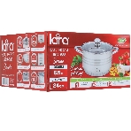 Кастрюля LARA LR02-583 SONATA 24x14,5 см, 6.5 л, нержавеющая сталь, индукция, с крышкой, фото3