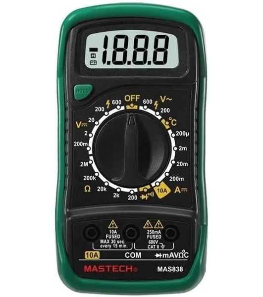 Мультиметр портативный Mastech MAS838, ручной 13-2008