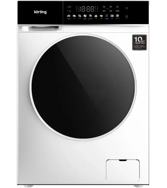 Стиральная машина Korting KWD 60DS12106 белый, загрузка фронтальная 10 кг, 1200 об/мин, класс B