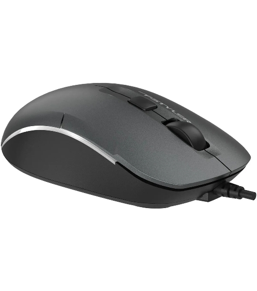 Мышь проводная A4Tech Fstyler FM26 серый/черный, 1600 dpi, USB, кнопки - 4