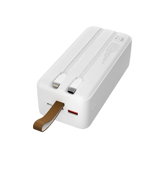 Портативный аккумулятор MORE CHOICE (4620202552846) PB59-40 40000mAh 1USB+1Type-C+1micro USB 3.0A 22.5W PD20WP, белый