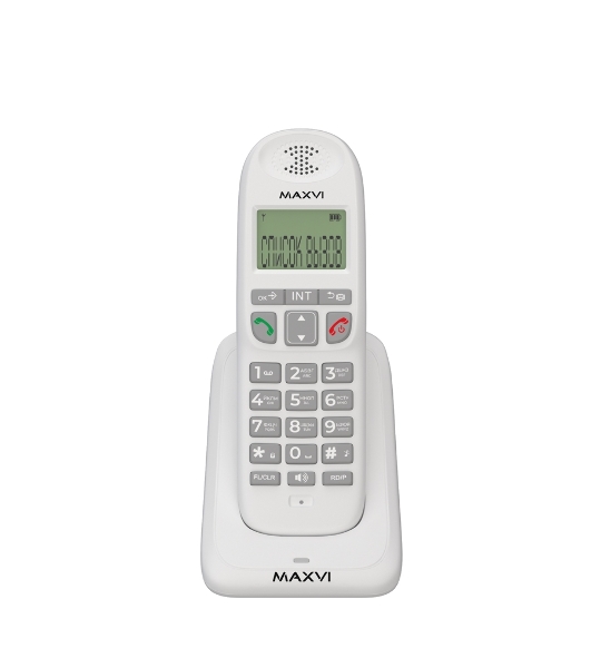 Радиотелефон Maxvi AM-01 white (DECT)