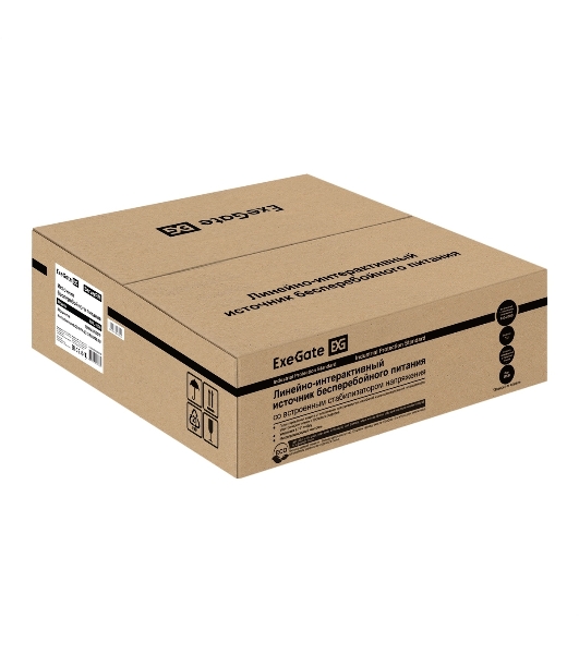 Источник бесперебойного питания ExeGate 1U ServerRM UNL-1000.LCD.AVR.6C13.RJ.USB.1U 1000VA/600W, LCD, AVR, 6*C13, RJ, USB, 1U, установка в стойку, черный