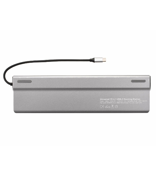 Адаптер VCOM TypeC -->3*USB3.0+2*USB2.0+VGA+RJ45+SD+TF+AUD+HDMI+DP+2*USB3.1 Data+PD