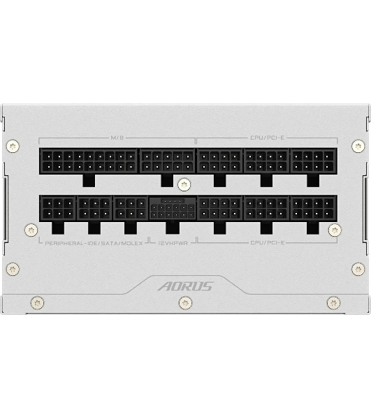 Блок питания Gigabyte ATX 850W GP-AE850PM PG5 ICE Gen.5 80 PLUS platinum (20+4pin) APFC 120мм fan 16xSATA Cab Manag RTL