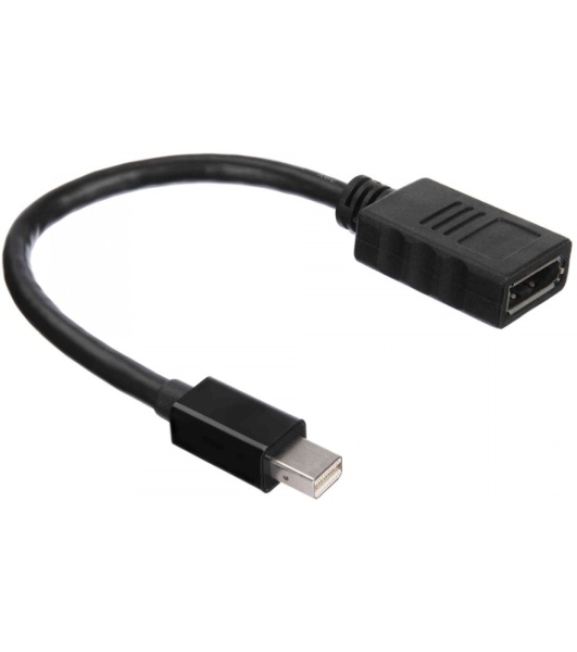 Кабель-адаптер ACD-DAMDF-01B mDP-DP, Golden Plated, 20m/20f, черный, 0.2м (742552)