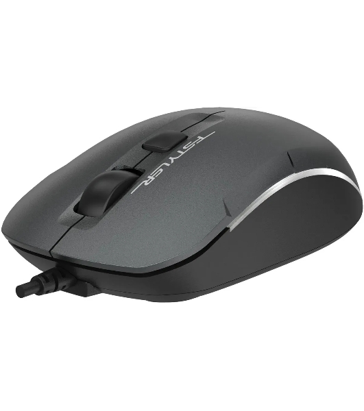Мышь проводная A4Tech Fstyler FM26 серый/черный, 1600 dpi, USB, кнопки - 4