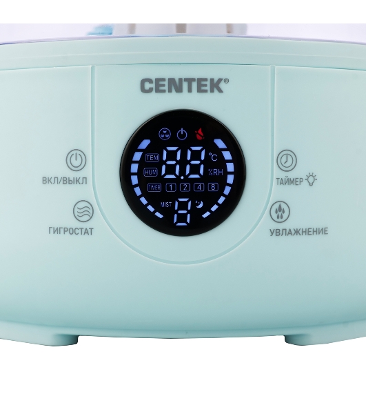 Увлажнитель воздуха Centek СТ-5110 зеленый, 30 Вт, 3.8 л, ультразвуковой