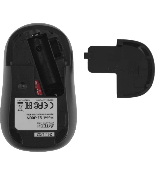 Мышь беспроводная A4Tech V-Track G3-300N черный, 1000 dpi, радиоканал, USB, кнопки - 3