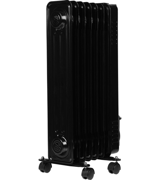 Обогреватель масляный Centek CT-6200 (7 секций) черный, 700/1000/1500Вт, 3 режима, механический термостат