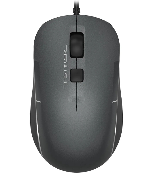 Мышь проводная A4Tech Fstyler FM26 серый/черный, 1600 dpi, USB, кнопки - 4