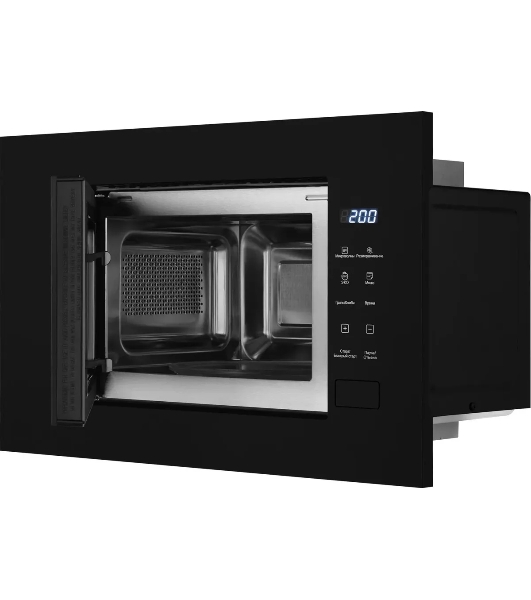 Микроволновая печь встраиваемая Weissgauff HMT-206 Compact Grill черный, 20 л, 700 Вт, переключатели - сенсор