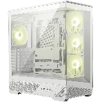 Компьютерный корпус MSI MAG PANO 130R PZ White 2xUSB 3.2 Gen 1, 1xUSB 3.2 Gen2 Type-C, 3x120мм ARGB Reverse Blade Fan, 1x120мм ARGB Fan, 1 to 3 Fan PWM Splitter, Tempered Glass Window, фото 1