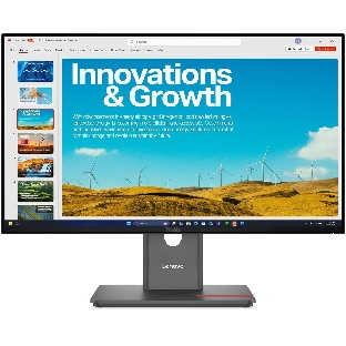 Монитор Lenovo 23.8' ThinkVision P24QD-40 черный IPS LED 4ms 16:9 HDMI матовая HAS Piv 1500:1 300cd 178гр/178гр 2560x1440 120Hz DP QHD USB