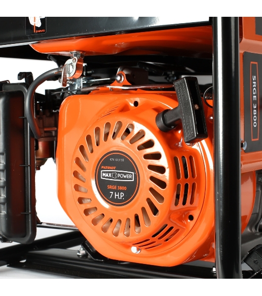 Электрогенератор бензиновый Patriot Max Power SRGE 3800, 3 кВт, 78 дБ, 43.6 кг