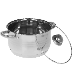 Кастрюля LARA LR02-583 SONATA 24x14,5 см, 6.5 л, нержавеющая сталь, индукция, с крышкой, фото5