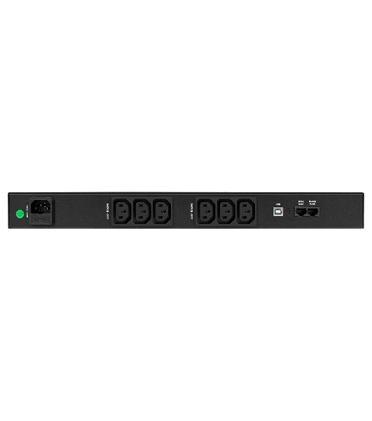 Источник бесперебойного питания ExeGate 1U ServerRM UNL-1000.LCD.AVR.6C13.RJ.USB.1U 1000VA/600W, LCD, AVR, 6*C13, RJ, USB, 1U, установка в стойку, черный