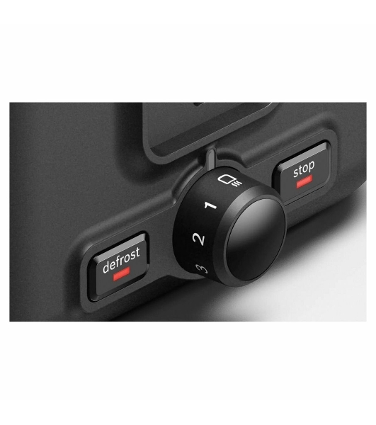 Тостер Bosch TAT3P423 черный, 970 Вт, 2 слота