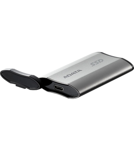 Внешний SSD ADATA SD810, 2TB, USB 3.2 Gen 2x2 Type-C, R/W 2000/2000, серебристый