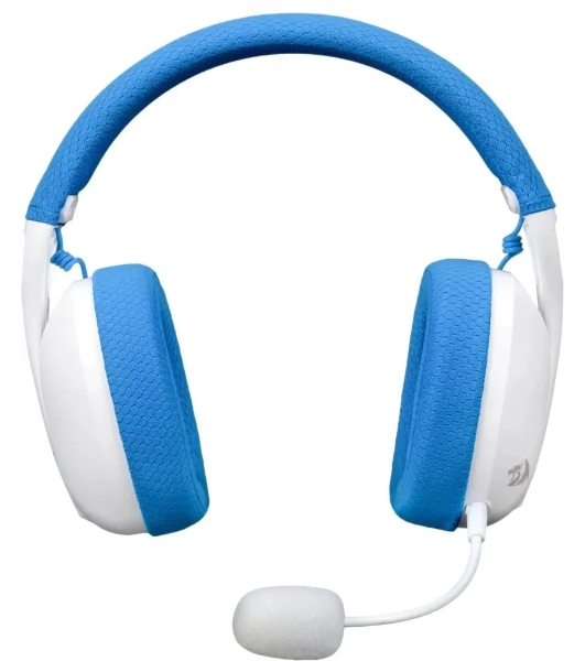 Гарнитура Redragon Ire Pro голубой, беспроводная + проводная, Bluetooth / USB, до 25 ч