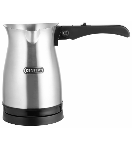 Электрическая турка Centek CT-1099 SS серебристый, исп. кофе - молотый, 0.5 л, 480 Вт