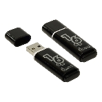 Флешка USB Smartbuy Glossy series black (SB16GbGS-K), 16Gb, USB 2.0, R/W 25/15, черный, фото2