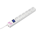 Сетевой фильтр PowerCube, PC 5 м 6 р, белый, 16А, SPG6-A2, фото2