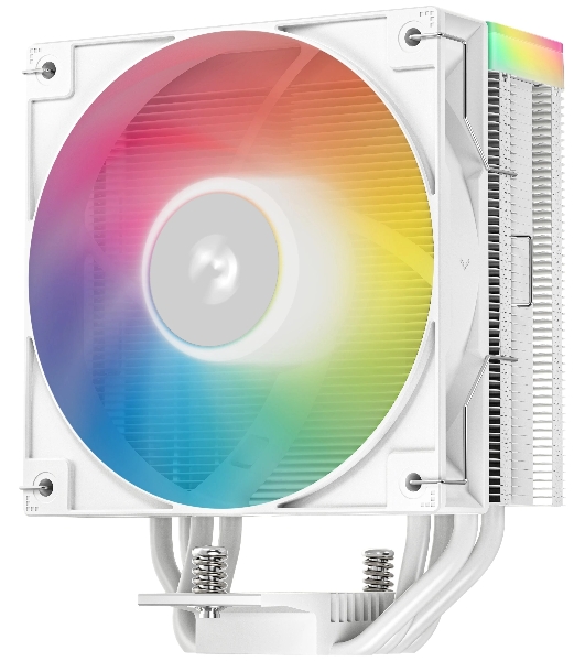 Кулер для процессора DEEPCOOL AG400 WH ARGb V2 белый 120мм алюминий+медь 2100rpm 31.6db 4-pin 220W 152мм