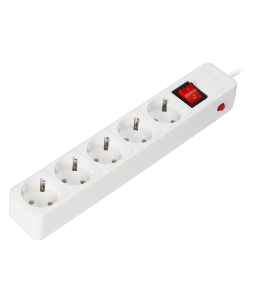 Сетевой фильтр Smartbuy (SBSP-5-18-W) 5 гн х 1,8 м белый