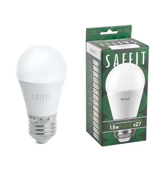 Лампа светодиодная Feron SBG4515 LED 15Вт Е27 белый матовый шар