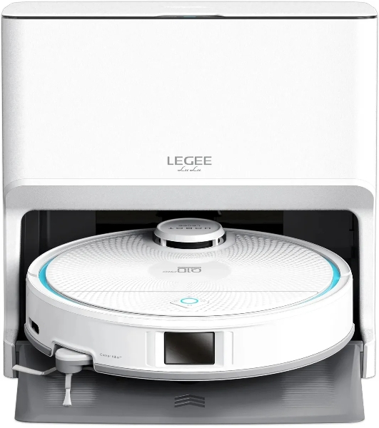 Робот-пылесос HOBOT LEGEE-Q10 Pro белый, 5200 мА/ч Li-Ion, уборка сухая/влажная, пылесборник контейнер 0.5 л