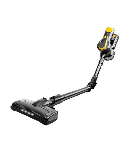Пылесос вертикальный Brayer BR4273 серый/желтый, питание от аккумулятора, 350 Вт, уборка сухая, пылесборник 0,8 л
